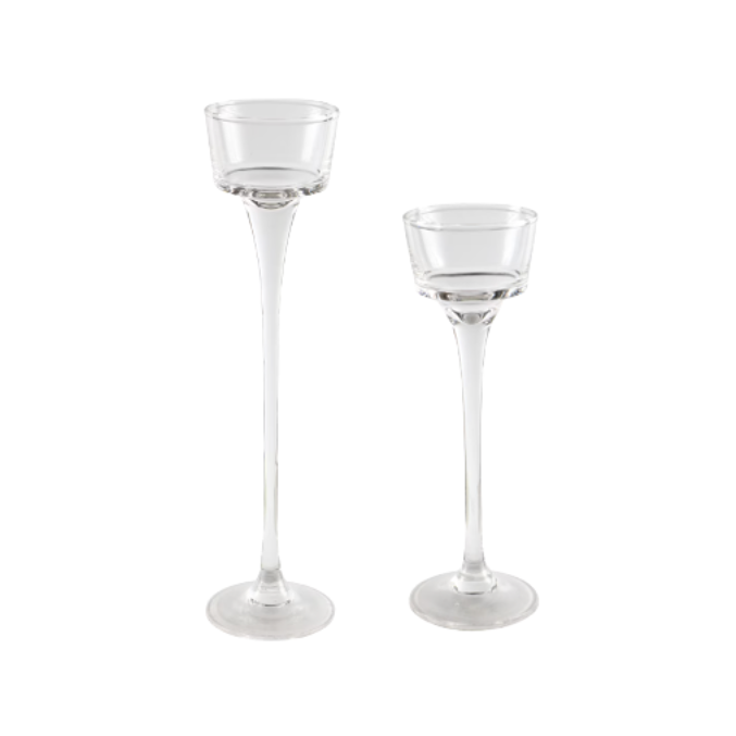 Tall Glass Candle Holders