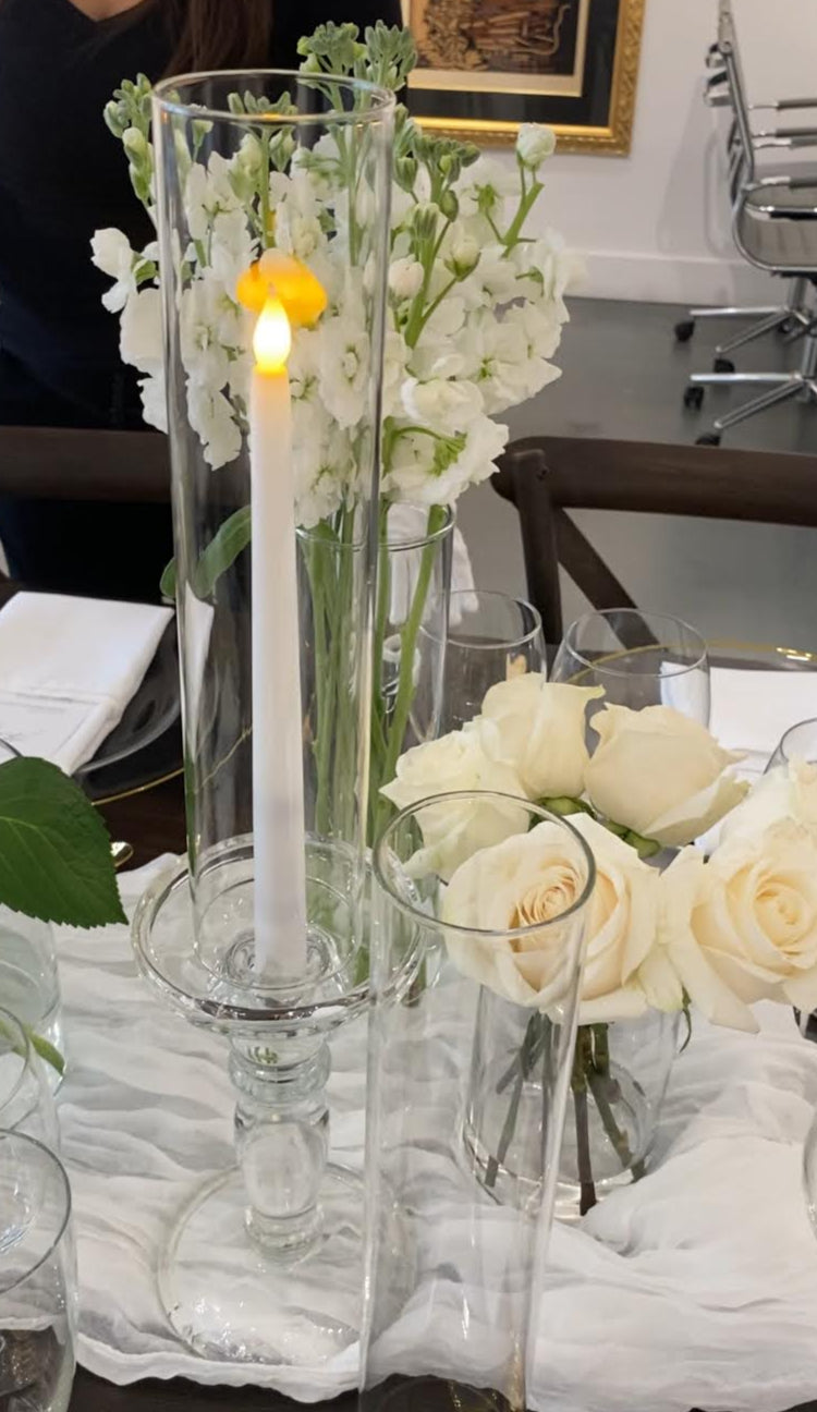 Glass Candle Holders