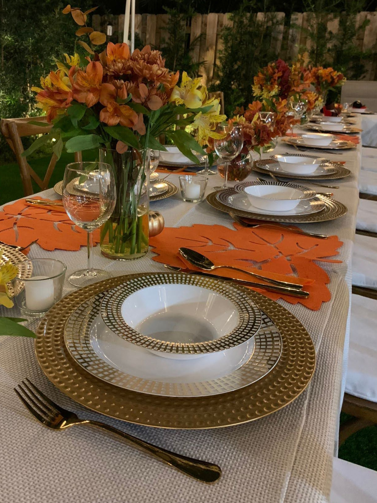 Gold with Dots Charger Plate