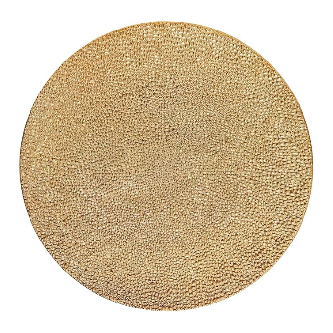 Bubble Gold Charger Plate
