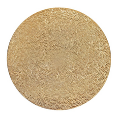 Bubble Gold Charger Plate