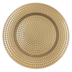 Gold with Dots Charger Plate