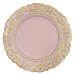 Pink Vintage Charger Plate