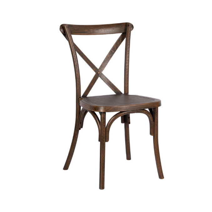 Fruitwood Cross Back Chair