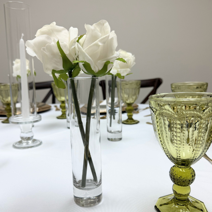 Cylindrical Mini Glass Vase