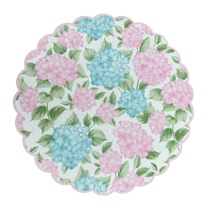 Flower Hydrangea Placemat Round