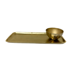 Gold Metal Serving Tray