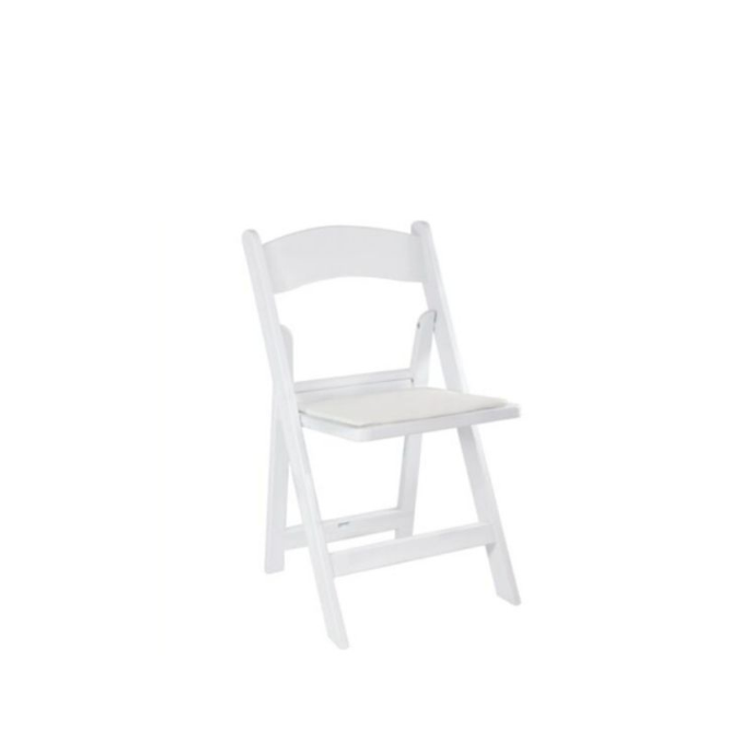 Kids Folding Padded Chair – White
