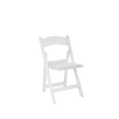 Kids Folding Padded Chair – White