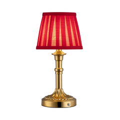 Fabric Shade Lamp (Red)