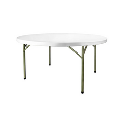 Round Plastic Table 6ft