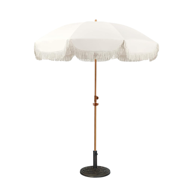 Decorative Patio Umbrella (Ivory)
