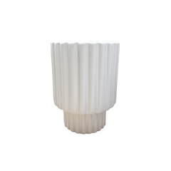 Ceramic Ribbed Vase 6