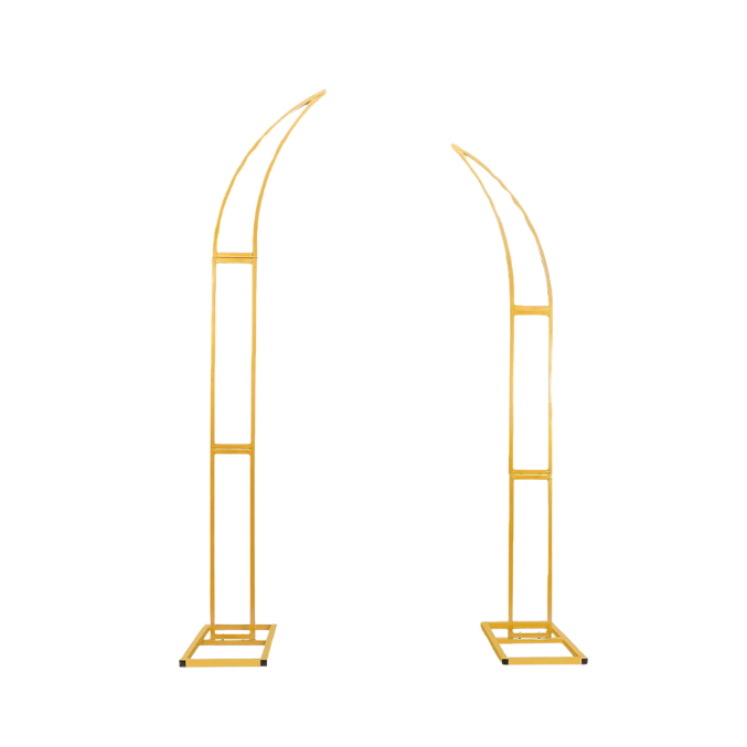 Arch Flower Stand, Curved Metal Design
