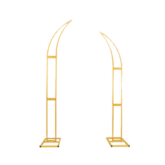 Arch Flower Stand, Curved Metal Design