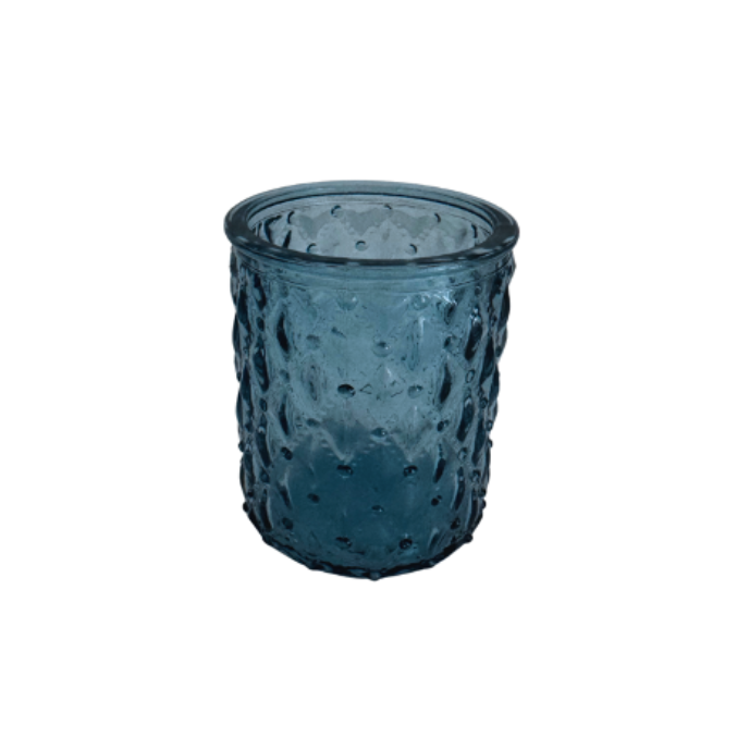Cylindrical Blue Candle Holders