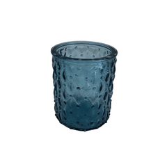 Cylindrical Blue Candle Holders
