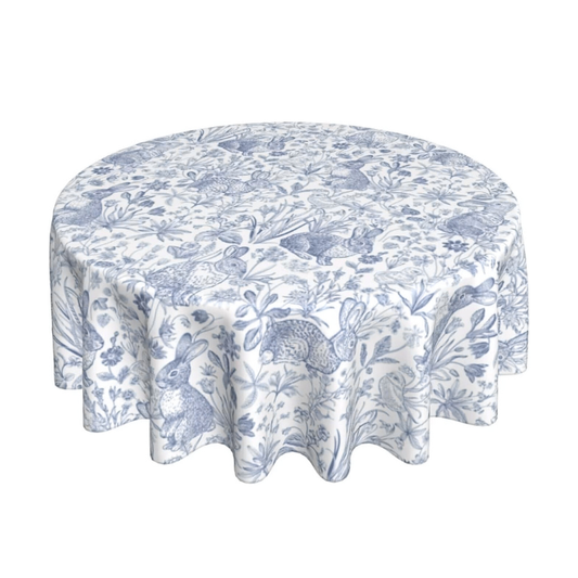 Round Cotton Tablecloth 90" (Bunny)