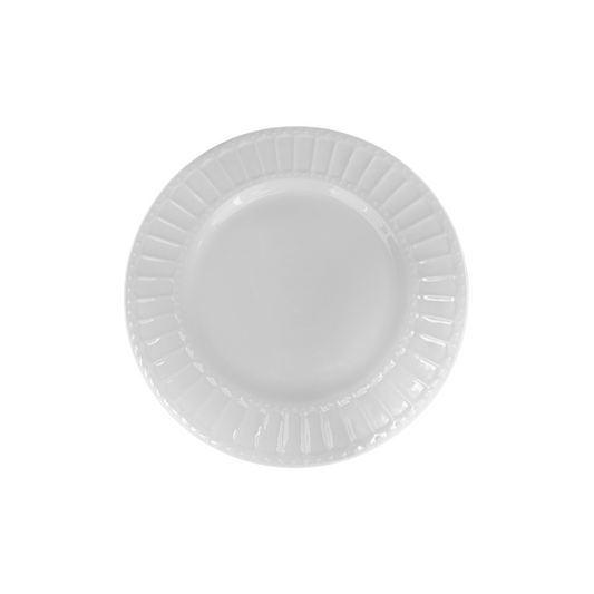 Salad/Dessert Plate Off-White (embossed rim)